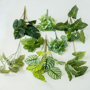 Plantas Verdes Artificiales, Flores de Seda, Decoración para Bodas, Accesorios de Decoración para el Hogar - Product Image 4