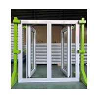 Reducción de costos Ventana abatible de PVC de aislamiento térmico de alta eficiencia duradera y robusta para casas