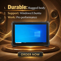 Tablet PC Industrial IP67 de 10.1 Pulgadas, 8GB de RAM, 128GB de Almacenamiento, Quad Core I3/i5/i7, NFC, GPS, Escáner, Tablet Resistente con Windows
