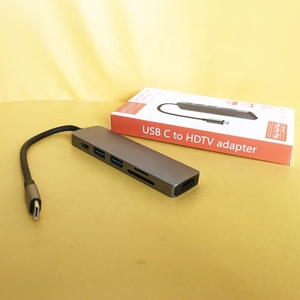 <strong>Online</strong> Hot USB Type-c <strong>Hub</strong> Adapter 6 in 1 USB C to HDTV Adapter USB 3.0 <strong>Hub</strong> - Product Image 6