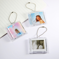 Mini NFC personnalisé pour porte-clés CD, boîte de disque vinyle d'album personnalisée professionnelle, mini étui Kpop pour votre musique préférée, fabriqué en acrylique