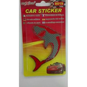 Maxeed <b>Car</b> Sticker Shark Shape Carbon Fiber Design For Auto Decoration - Product Image 1