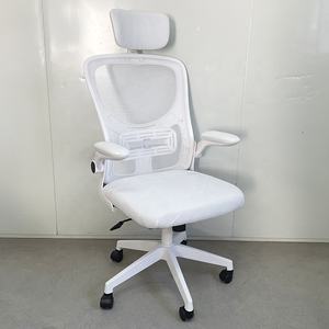Silla básica de oficina cómoda, diseño moderno, reposacabezas ajustable, función de refrigeración con asiento ergonómico de malla transpirable - Product Image 1