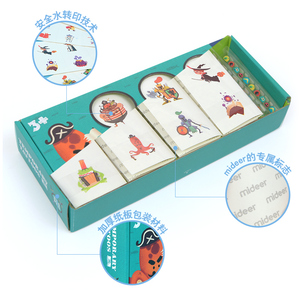 Tatouages temporaires lavables et sécuritaires pour enfants Mideer MD4041 - Autocollant Voyage Fantastique - Product Image 3