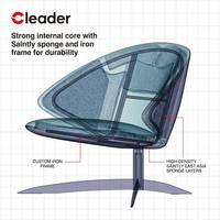 Fauteuil professionnel en tissu et cuir pour salon, hôtel, bureau, canapé de loisirs, fauteuil individuel en cuir