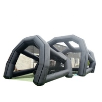 Cage de frappe gonflable pour simulateur de golf, grande, imperméable, résistante aux intempéries, avec pompe à air électrique