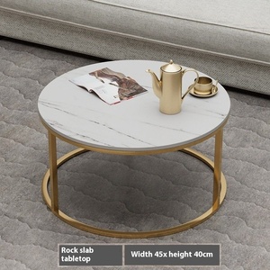 Ánh Sáng Sang Trọng Hiện Đại Phòng Khách Bàn Cà Phê Lớn Đá Mô Hình Cho Căn Hộ Nhỏ Bảng Bên Nhỏ Cho Internet Người Nổi Tiếng - Product Image 5