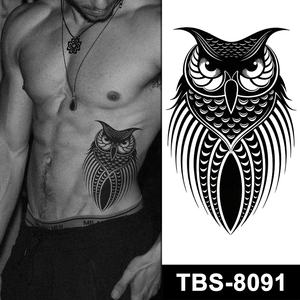 Tatouages temporaires tribaux réalistes pour hommes, motifs cool, noir, totem, bras, jambe, dos, main - Product Image 3