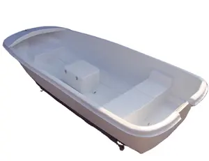 Petit bateau de pêche portable en fibre de verre de 3,65 m