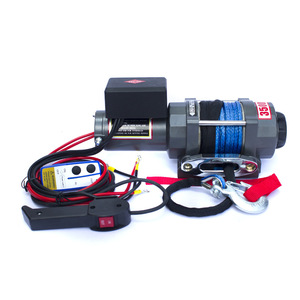 Araç Off-Road çekiş için elektrikli vinç 12v/24v çelik malzeme çelik tel ev kendini kurtarma vinç kaldırma vinci - Product Image 3