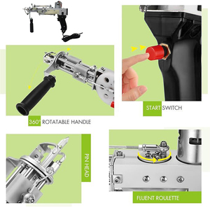 <span class=keywords><strong>Pistola</strong></span> de mechones eléctrica duradera personalizada a bajo <span class=keywords><strong>precio</strong></span> de fábrica, <span class=keywords><strong>pistola</strong></span> de mechones hecha a mano a la venta - Product Image 2