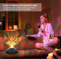 Projecteur de galaxie astronaute intelligent veilleuse nébuleuse aurora plafonnier LED avec minuterie de musique à dents bleues pour la décoration de la chambre des enfants