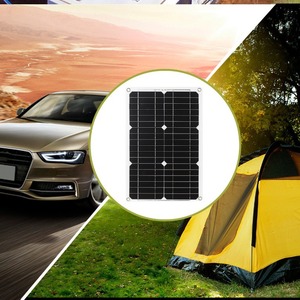Chargeur solaire monocristallin semi-flexible 20W 18V pour batteries 12V en camping-car, bateau, voiture, usage marin - Product Image 3