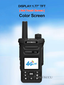 Radio PoC intelligente 4G-T70 ANYSECU avec carte SIM, écran, GPS, WiFi, Bluetooth, Zello, RealPTT, L837 - Product Image 2