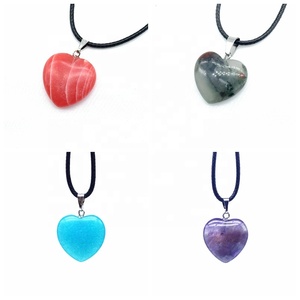 Naturale Perline di Pietra di Fascino Del <span class=keywords><strong>Cuore</strong></span> Corazon Regalo Del Pendente Della Collana Per La Donna Dei Monili Della Ragazza Promozionale Decorazione Del Partito - Product Image 4
