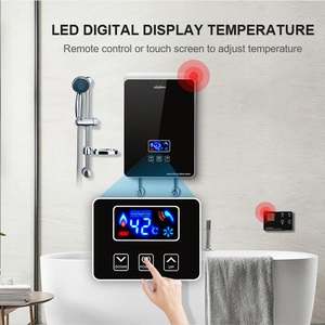 Calentador de ducha Instantáneo Para el hogar, calentador de agua IPX4 eléctrico, impermeable, LED 25-55, carcasa de plástico de calentamiento rápido, hogar inglés - Product Image 5