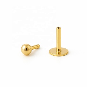 Joyería de Oro Fino Unisex, Piercing de Oreja, Diseño de Calidad Española, Tragus, Cartílago Helix Rook Ball, Piercing para Todas las Edades - Product Image 1