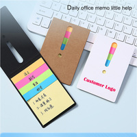GemFully Bloc-notes mignon Autocollant réutilisable Bloc-notes Livret de notes Petits blocs-notes simples 5 en un.