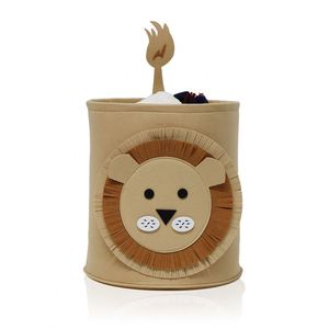 Paniers de rangement pliables pour jouets en feutre Design animal mignon Panier à linge pour pépinière - Product Image 1