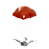 Sistem Pemulihan Parasut UAV untuk Matrice 4D 4TD Dock3 Parasut Darurat Otomatis dengan Lampu Strobo 3-in-1