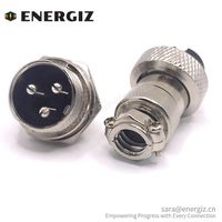 Conector de Panel de Cable Macho a Prueba de Agua, Conector de 220V, 20A, GX16, Enchufe de Aviación Hembra, para Conectores Circulares