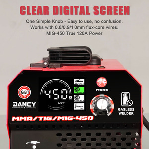 เครื่องเชื่อมแก๊สแบบพกพา DANCY MIG-450 3-in-1 FLUX/MMA/TIG 4.5 KVA 220V/110V ใหม่ รับประกัน 2 ปี - Product Image 1
