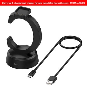 Support de charge en forme de C Forwelleny avec câble de charge USB-A pour montre connectée <span class=keywords><strong>Huawei</strong></span> Band 11 Pro et <span class=keywords><strong>Honor</strong></span> Band <span class=keywords><strong>10</strong></span> - Product Image 3