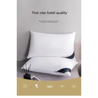 100 _ coton blanc rebondir oreiller couleur unie doux confortable chambre lit oreiller 5 étoiles hôtel maison simple adulte oreiller