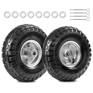 Chất lượng tốt 10-inch lốp xe và bánh xe 4.10/3.50-4 cho tay Xe Tải xe cút kít GORILLA giỏ hàng Vườn toa xe giỏ hàng Dolly tiện ích giỏ hàng - Product Image 3