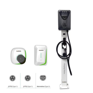 สถานีชาร์จรถยนต์ไฟฟ้าแบบตั้งพื้น พร้อมจอ LCD ระบบ RFID สำหรับบ้าน ที่จอดรถเชิงพาณิชย์ และอุปกรณ์ชาร์จรถยนต์ไฟฟ้า - Product Image 2