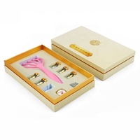 Boîte d'emballage de kit de maquillage personnalisée en usine chinoise, boîte de rangement de collection de cosmétiques, boîte rigide de luxe avec mousse EVA
