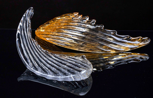 Grande suspension d'intérieur moderne et contemporaine en verre de luxe Ailes suspendues Lustres et lampes en verre de couleur personnalisée - Product Image 6