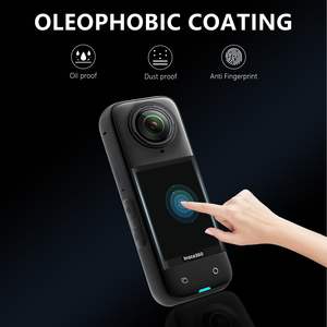 Amazear Protector de pantalla de película de vidrio templado para Insta360 X5 / Insta360 X4(2 juegos) - Product Image 4