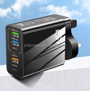ปลั๊กไฟติดผนังแบบเร็ว 65W พร้อมปลั๊ก UK EU US รองรับ QC3.0 PD 20W Type C สำหรับชาร์จ iPhone 11 12 13 14 - Product Image 3