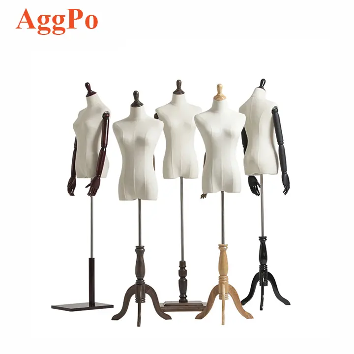 Mannequin High-end Clothing Model, Props Female Upper Body Wedding Dress Display Stand Dummy Model, Shooting 3d Model with Base