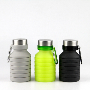 Bouteilles d'eau pliables en silicone sans BPA de 17 oz/500 ml, réutilisables et pratiques pour les voyages, le camping et la randonnée - Product Image 2