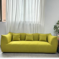 Canapé modulaire italien moderne une place OEM, canapé sectionnel en tissu imprimé champignon rembourré en éponge pour salon, appartement, hôtel