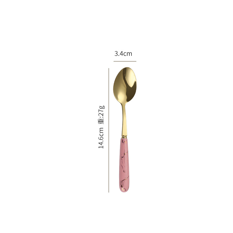 Cuillère à café-or rose
