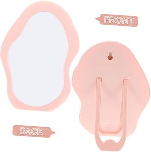 Wave <b>Mirror</b> with Irregular Border - Versatile Vanity <b>Mirror</b>, Wall Mountable or Tabletop Stand, Handcrafted Design - Product Image 3