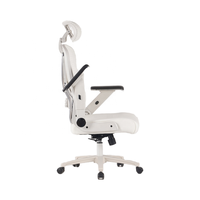 Chaise de bureau moderne avec accoudoir 5D pour enfants Design à jambes croisées avec appui-tête réglable en nylon pour étudier
