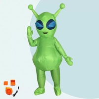 Costume de Mascotte Gonflable Alien de Dessin Animé, Accessoire d'Ambiance pour Fête, Événement Festif, Déguisement Cosplay