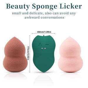 2-in-1 sihirli dil vibratör ve kadın güzellik sünger çift amaçlı seks oyuncak ve makyaj karıştırıcı - Product Image 5