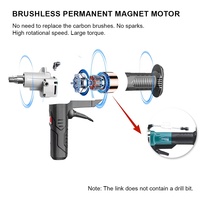 Perceuse à noyau diamanté sans balais 2100W haute puissance 178mm, portable, pour perçage humide du béton en construction