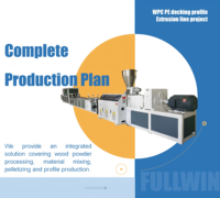 Ligne de production de revêtements de sol extérieurs en PE WPC, machine d'extrusion de profilés en composite bois-plastique, équipement de décoration de jardin