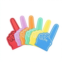 Guantes de Espuma EVA Personalizados para Eventos Deportivos, Protectores de Dedos Engrosados, Accesorios para Animar en Competiciones Deportivas