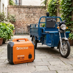 Générateur silencieux portable 24V à essence, compatible large plage de tensions 004-007, pour batteries au plomb-acide et au lithium DC 12V 24V 48V 60V 72V 96V - Product Image 1