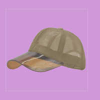 Gorra de béisbol transparente de nailon TPU con visera curva transpirable de color sólido, estilo deportivo europeo-americano, para venta transfronteriza.