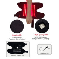 Thérapie par lumière rouge pour soulager la douleur au poignet, enveloppement de thérapie par lumière infrarouge proche 660nm & 850nm pour soulager la douleur articulaire du pied et la relaxation musculaire