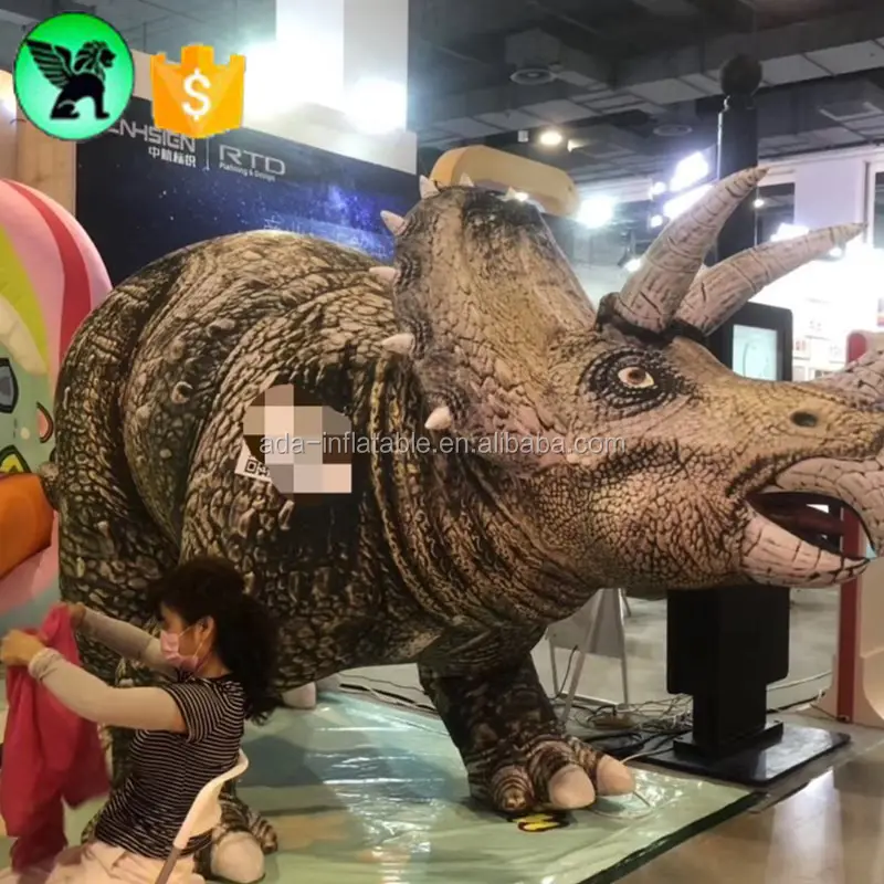 Advertising Triceratops Inflatable Customized 4m High Event Inflatable Triceratops Replica A6385