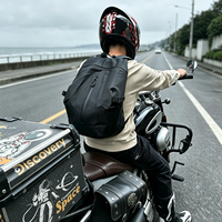 Sac à dos de moto imperméable de grande capacité en tissu Oxford 600D, adapté à la casque intégral, sac à dos de voyage pour moto